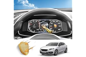 Coleya Protectores de Pantalla Compatible con Seat Ateca Arona Ibiza Cupra Ateca Leon MK4 2019-2024, 9H Película Protectora de Pantalla del Salpicadero de Vidrio Templado (10,25 Pulgadas)