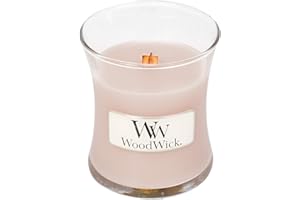 WoodWick Candle Shop Spain Vela con Fraganica de Vanilla y Sal Marina, Cera, Rosa, 7.1x7.0x7.8 cm