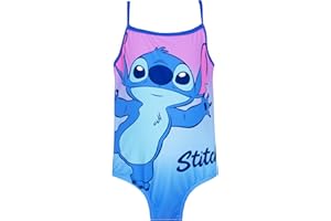 Disney Costume da Bagno Lilo e Stitch | Stitch Costume Piscina Bambina | Ragazze Costumi da Bagno Intero