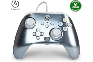 Controller cablato avanzato PowerA per Xbox – Ghiaccio metallizzato