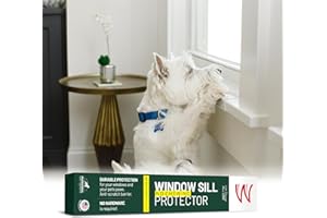 CLAWGUARD Window Sill Protector - Strong Transparent Protection from Dog and Cat Scratching, Chewing, Slobbering and Clawing on Window Sills. Keep Paws Safe and Home Clean. (Clear 29.5 in. x 3.25 in.)