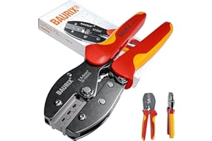 BAURIX® Crimpzange für MC4 Stecker 2,5–6 mm² – PV Solar Kabel ordnungsgemäß installieren – Elektriker Werkzeug für Profis & Heimwerker – MAGEC