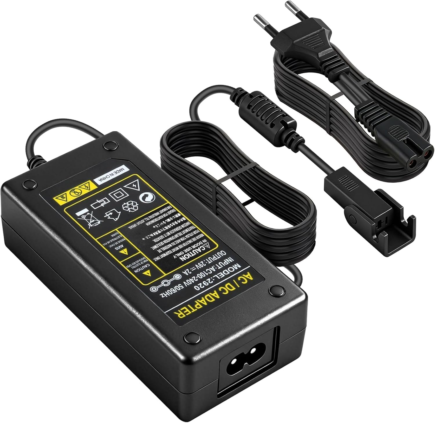 Adaptador Cargador 29V 2A Transformador Reclinable Eléctrico Adaptador de 29V 2A CA/CC Fuente de alimentación de Silla Elevadora para sofá ZBHWX-A290020-A HXY-270V2220A KDDY008B OKIN con Cable