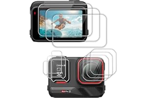 FiTSTILL Folia ochronna na wyświetlacz ze szkła hartowanego, tylko do INSTA 360 Ace Pro 2, odporna na odciski palców, 0,28 mm, ultra cienka, akcesoria Ace Pro 2, twardość 9H, odporna na zarysowania