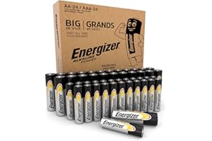 Energizer Alkaline Power - Piles AAA et AA (Lot de 48) Pile Alcalines 1,5V - Idéales pour Les appareils du Quotidien - Emballage 100% Recyclable - Conservation 7 Ans [Exclusivité Amazon]