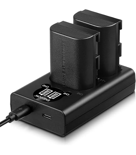 Pack 3 Baterías LP-E6NH 2250mAh Y Cargador 3 Ranuras Para Canon - Compatible Con EOS R5, R6, 5D, 6D, 7D