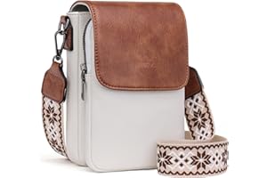 MUIIKOLA Sacs bandoulière femme,Petit Sac à Bandoulière,Besace Sacoche Messenger Téléphone Cuir PU Rigide Sac à Bandoulière Femme Portefeuille en Cuir PU avec Réglables Bandoulière