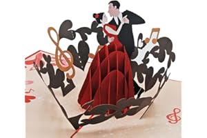 Favour Pop Up® - Kartka z życzeniami 3D dla przyjaciół tańca, miłośników tańca, par, również na prezent pieniężny lub bon podarunkowy. XP127