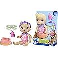 Baby Alive Rainbow Spa Baby Doll, 9-Inch Spa-Themed Toy for Kids Ages 3 and Up, Includes Doll Eye Mask and Bottle, Blonde Hair