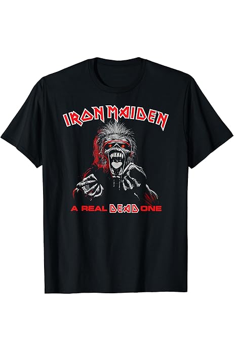 Iron Maiden - A Real Dead One T-Shirt : Amazon.de: Fashion