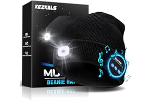 KEZKALS Geschenke für Männer, Bluetooth LED Mütze Herren Damen Winter, Mütze mit LED Licht, Männer Geschenke Weihnachten, Wintermütze Herren Damen, Beanie Herren, Adventskalender Männer Füllung