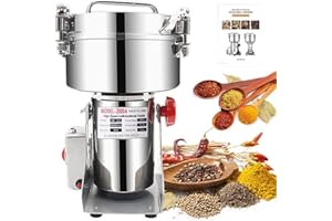 LEJIEYIN Grinder Mill elettrico 2000g ad alta velocità Spice Herb Mill Commercial Powder Machine Mulino per Cereali per cereali secchi Grano Herb Spezie Coffee Farina CE approvato