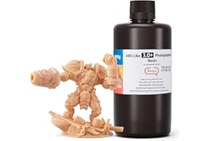 ELEGOO ABS-Like Resin 3.0+ (3.0 Plus) - 1000g Beige Photopolymer Resin for MSLA/DLP/LCD 3D Printers | High Precision, Fast Curing, Scratch & Brittle Resistant | Smooth Surface Finish