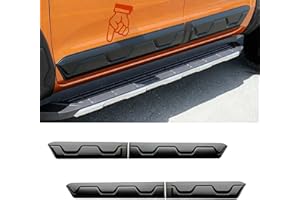 JHCHAN Set di 4 listelli di protezione laterali per Ford Ranger 2012-2022 doppia cabina T6 T7 T8 Raptor Wildtrak XL XLT Tremor Limited Wildtrak X Platinum