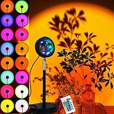 Buy One94Store RGB Sunset Projection Lamp, 16 Color LED Night Light ...