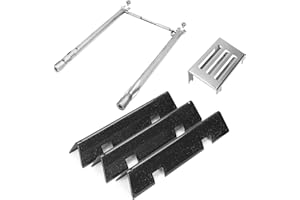 BBQration Grillteile für Weber Spirit II Grillersatzteile, 7635 Flavorizer Bars, 69785 Grillbrenner und Hitzeschutz für Weber Spirit 2 Grillteile, für Weber Spirit E210 E220 S210 S220