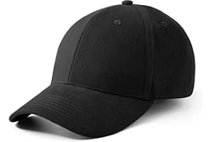 Artexia Baseball Cap Herren - Baumwolle Kappe Herren und Cap Damen - Basecap Herren Schwarz