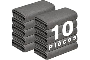Feelyhee 10 Pièces Chiffon Microfibre vitre,Magic Chiffon Microfibre Voiture,Chiffon Magique Nettoyage Magic Micro Fibre Microfibre Menage Torchons de Réutilisables sans Traces Chiffon Cuisine