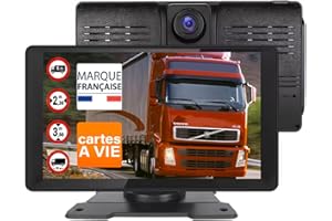 GPS Poids Lourd NaviPro DVR - 9 Pouces - GPS pour Camion Bus Voiture - Caméra de Route intégrée – Dashcam HD- Europe 48 Pays - AndroidAuto - CarPlay