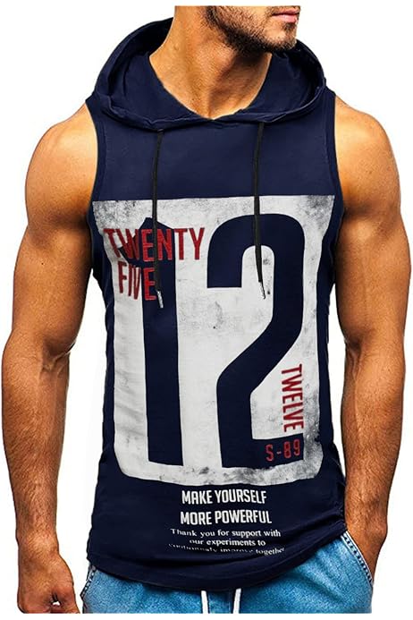 Débardeur Homme Sans Manches - Coton Stretch, Coupe Ajustée, Pour Sport, Fitness, Musculation, Gym