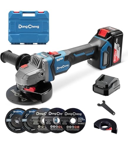 L1NXIXI 4-1/2 inch draadloze haakse slijper elektrisch gereedschap voor Makita 18V batterij, 8500RPM 4 variabele snelheid, borstelloze motor - ideaal voor snijden, slijpen en polijsten (batterij niet