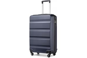 KONO Hartschalen ABS Koffer Trolley Rollkoffer Reisekoffer mit 4 Rollen