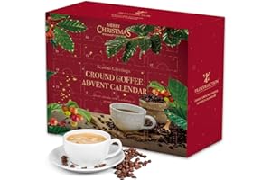SEDOL Coffee Advent Calendar 2025 – 24 Gourmet Ground Coffee Sachets for Cafetiere – Vegan Christmas Countdown Gift – Luxury Adult Advent Calendar for Men, Women, & Festive Holiday Treats