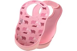 Bibetta Feeding Bibs for Babies 2 Pack - Ultrabib Baby Bib with Pocket