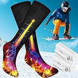 Calcetines de calefacción, calcetines eléctricos con calefacción, calcetines térmicos para hombres y mujeres, 3.7 V 2200 mAh,