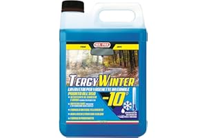 Ma-Fra, Tergy Winter -10 °C, Liquido Lavavetri per Vaschette Invernale, con Anticalcare e Antigelo, Rimuove Traffic Film, Garantisce la Scorrevolezza delle Spazzole, Formato 4500ml