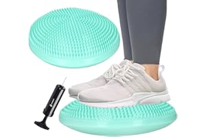 Coussin de balance double face Springos avec picots et pompe à air