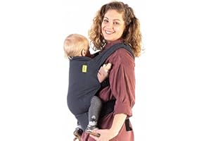 Boba Mochila Portabebés 4GS, Ergonómica y Adaptable con Tejido Ajustable hasta los 20 Kg, 100% Algodón (Organic Midnight)