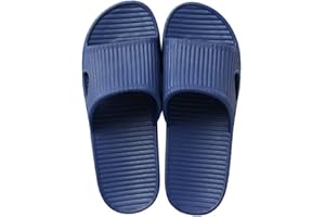 JoWebb Unisex Slip On Slippers for Women/Men Non-Slip Light Weight Flat Slide Sandals Shower Sandals House Soft Flip Flop Shoes for Indoor Home Garden Bathroom Poolside