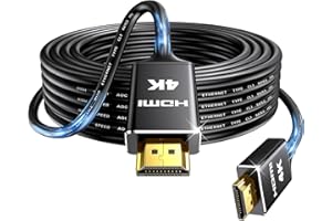 Highwings 4K Long HDMI Cable 10M | in-Wall CL3 Rated HDMI Cable 2.0 | Support HDR10 8/10bit 18Gbps HDCP2.2 ARC | High Speed HD Shielded Cord | Compatible with Laptop, PC, HDTV, Projector