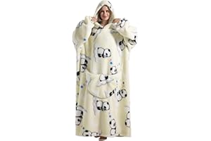 JOREAY Extra Larga Manta de Gran Tamaño con Capucha, Manta de Forro Polar para Mujeres Adultas, Sudadera Gigante Esponjosa con Capucha para Adolescentes