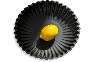 Hanobe Decorative Key Bowl Decor: Modern Round Jewellery Dish Living Room Decoration Black Resin Ruffle Trinket Tray Storage Display for Centrepiece Hallways