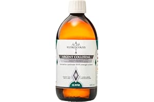 HYDROSCORPUS Argent Colloïdal 15 PPM ● 500 ml ● 100% Naturel ● Ionisation optimale 100% énergie solaire ● Fabriqué en France ● Protections produits 100% compostables …