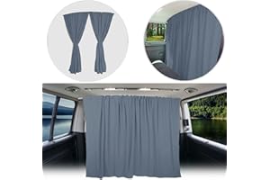 BREMER SITZBEZÜGE Osłona przed słońcem kabiny kierowcy, zasłona kompatybilna z VW T5, T6, T6.1, Multivan, Transporter, Caravelle, szara, akcesoria kempingowe