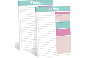 WONWOOD_DIRECT 2er Set To Do Listen Block A4, 100 Seiten Aufgabenplaner, Undatierter To Do Planer mit Checklist, Prios, Nicht Vergessen und Notes, To Do Block, Tagesplaner, Organizer
