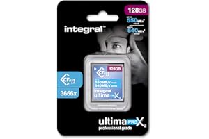 Integral 128 GB CFast Card 2.0 wysoka wydajność z prędkością odczytu do 550 MB/s i prędkością zapisu do 540 MB/s