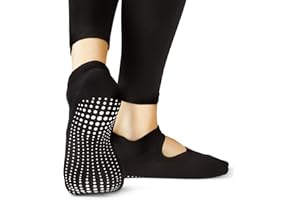 LA Active Grip Chaussettes Antidérapantes - Pour Yoga Pilates Barre Femme Homme - Ballet