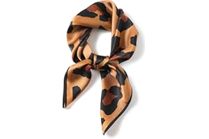 PoeticEHome 100% Pure Mulberry Silk Neck Scarf 26"x26" Women Square Neckerchief Headscarf Gift Packed