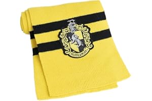 Funidelia | Szalik Hufflepuff Harry Potter Męskie i dla kobiet Hogwarts Czarodzieje Filmy i seriale - Akcesoria dla dorosłych akcesoria dla kostiumu - Żółty