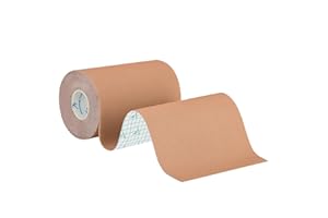 ANAMPION Kinesiology Tape 10cm*5m, Waterproof Sports Tape for Athletes Physio Elastic Tape Pain Relief Adhesive for Muscles Shin Splints Ankle Knee Shoulder (Flesh Color, 10CM 1Rolls)