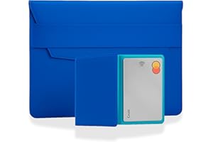 STALIVA Set Porta Documenti Auto Moto + Porta Carte di Credito Uomo Donna Made in Italy - Portalibretto per auto, Portatessere, Porta Documenti Moto Bluette