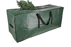 UOUNE Christmas Tree Storage Bag,Extra Large Xmas Tree Bag with Handles,Double Zipper,Fits Up to 9ft Tall Trees,Heavy Duty Zip Up Sack for Xmas Tree and Decorations