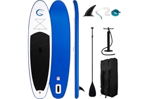 FunWater Tavola Gonfiabile Con Pinne,Guinzaglio Di Sicurezza,Pompa A Mano,Pagaia,Zaino Sup,Per Adulti E Ragazzi Di Tutti I Livelli