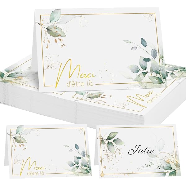 Marque-places Mariage Chevalet Avec Carte Du Monde - Lot De 20 Cartes à Plier En Papier épais 250 G | Dimensions 8x5 Cm, Design Bois Et Avion, Made In France