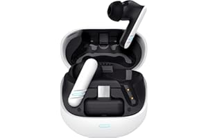 TRUST GAMING GXTrust 409 Oxxie Auriculares Inalámbricos Bluetooth PS5 Switch PC Mobile, Cascos Inalambricos Gaming Intraauriculares, Bluetooth o Receptor USB-C Baja Latencia, 4 Micrófonos ENC, Blanco