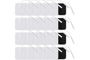Ninnyi 24 Pcs Tens Machine Pads Replacement, 50 x 50mm Universal Self-Adhesive Tens Pads for Tens Machine